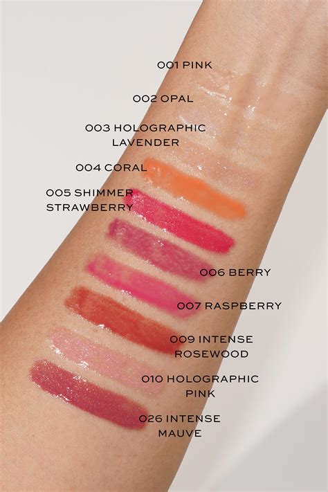 dior plastic shine lip gloss|dior lip gloss color chart.